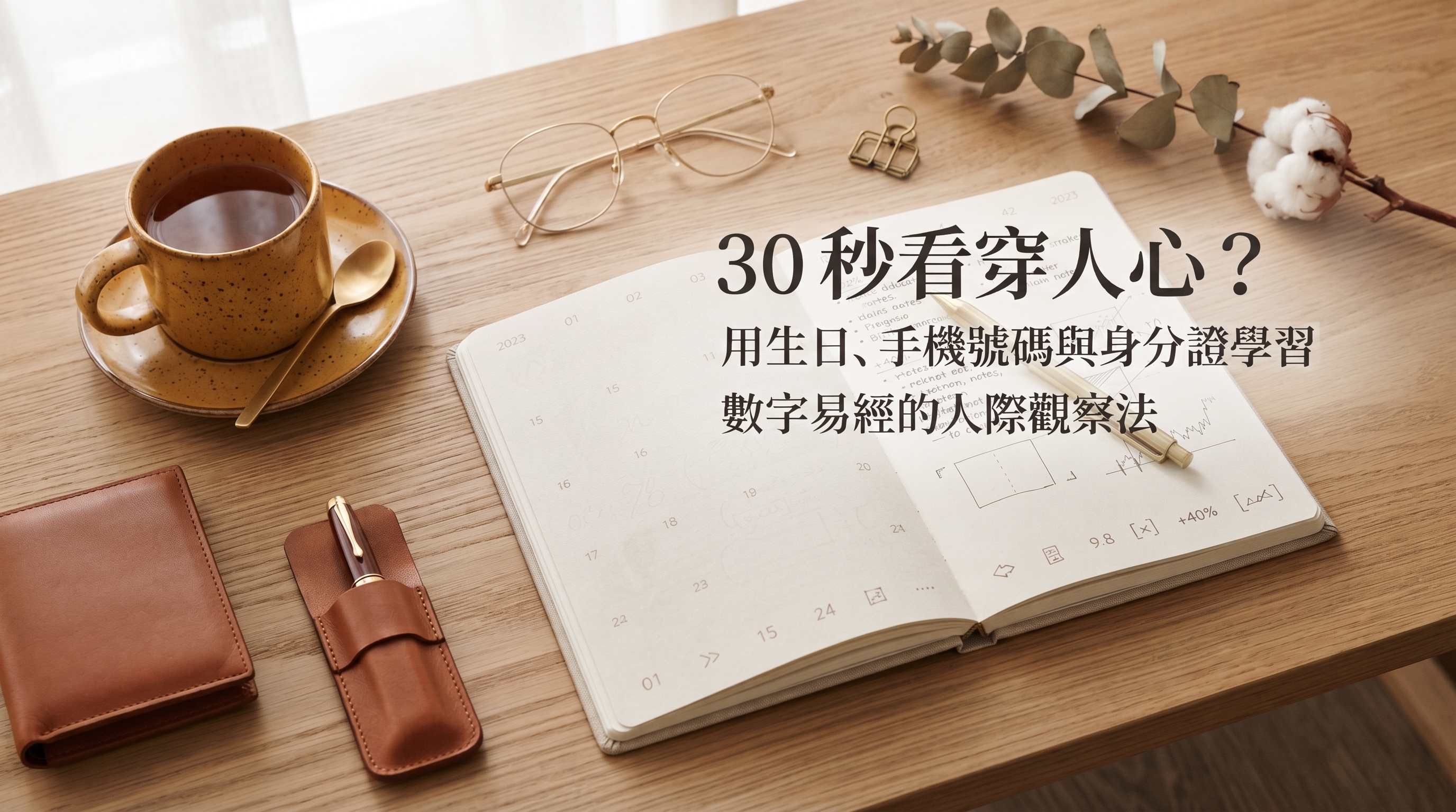 30 秒看穿人心？用生日、手機號碼與身分證學習數字易經的人際觀察法